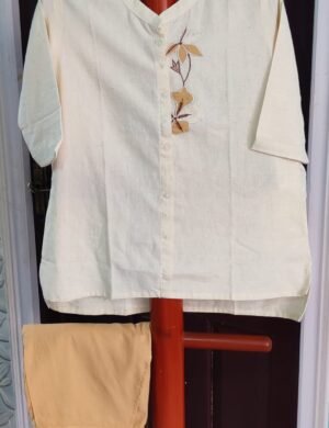Fabric Flax Cotton Top