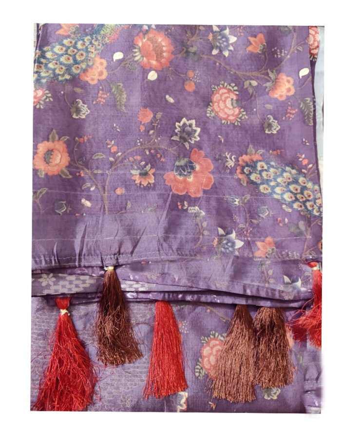 Dull pink anchal Dull pink anchal