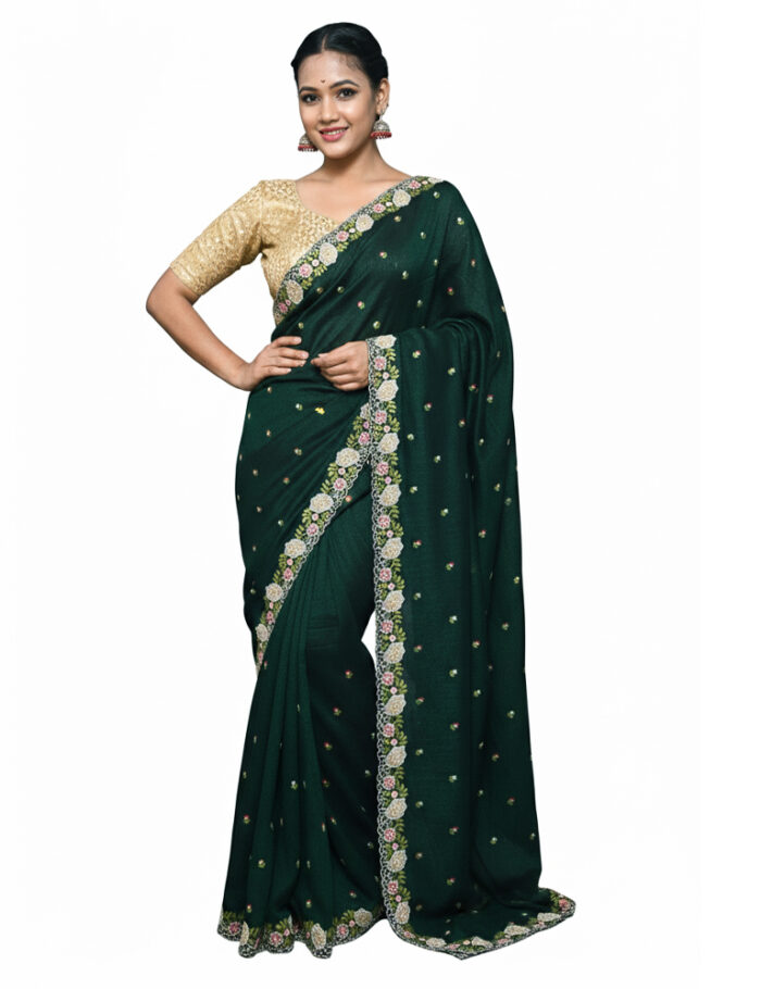 BLACK Emb cut work BLACK Emb cut work