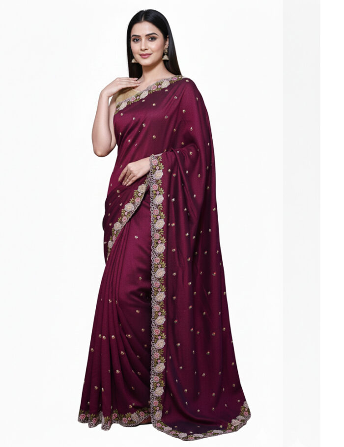 Maroon cutwork 3 Maroon cutwork 3