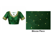 green saree blouse