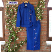 Blue skirt set wall